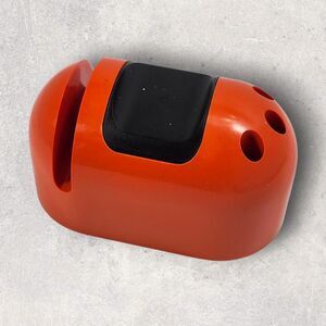 Vintage On Hold Music Box Phone Accessory Works Mechanical Desk Organizer Orange